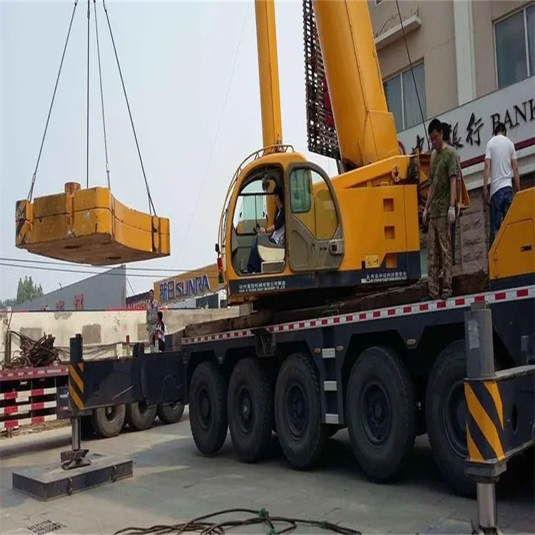 娄星当地吊车出租|机器吊装|75吨|工厂搬迁服务